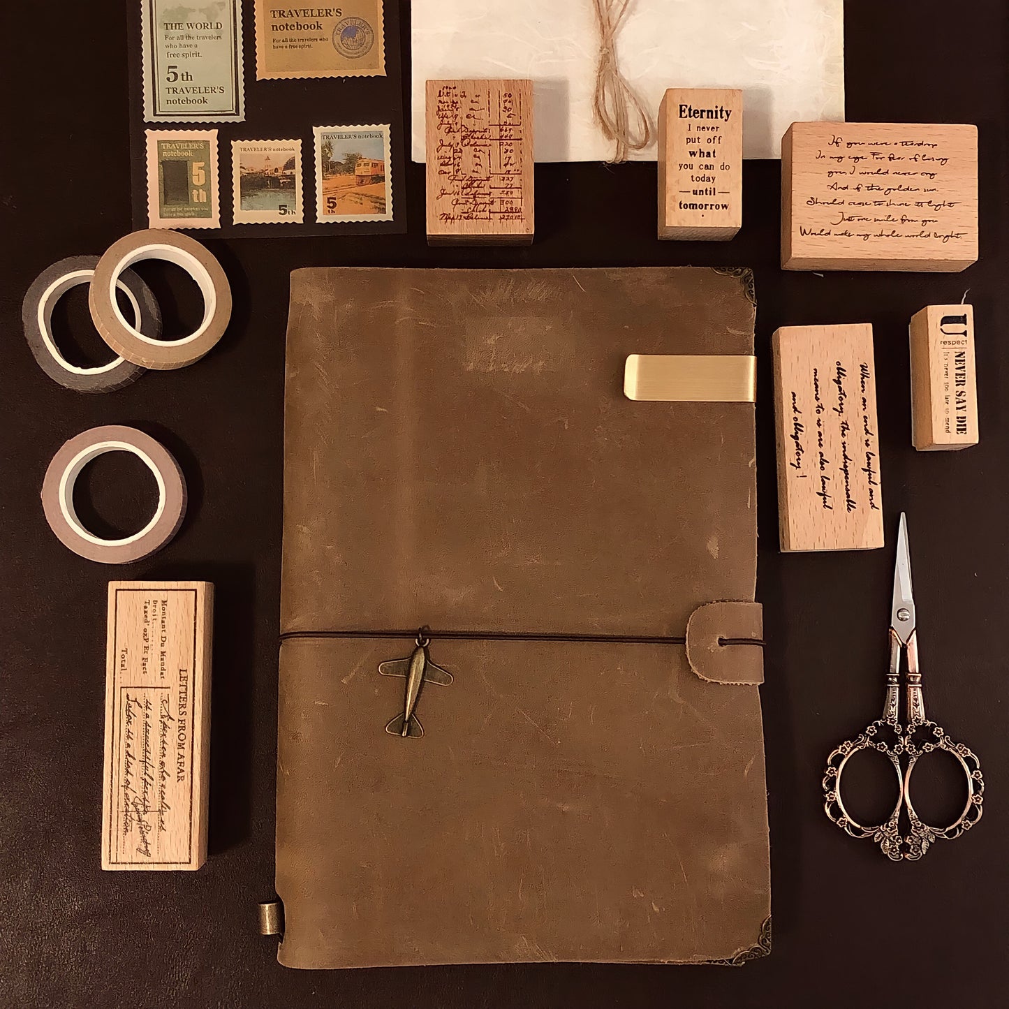 Gray Leather Journal