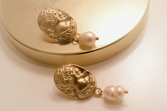 Victorian Fresh Water Pearl Earrings