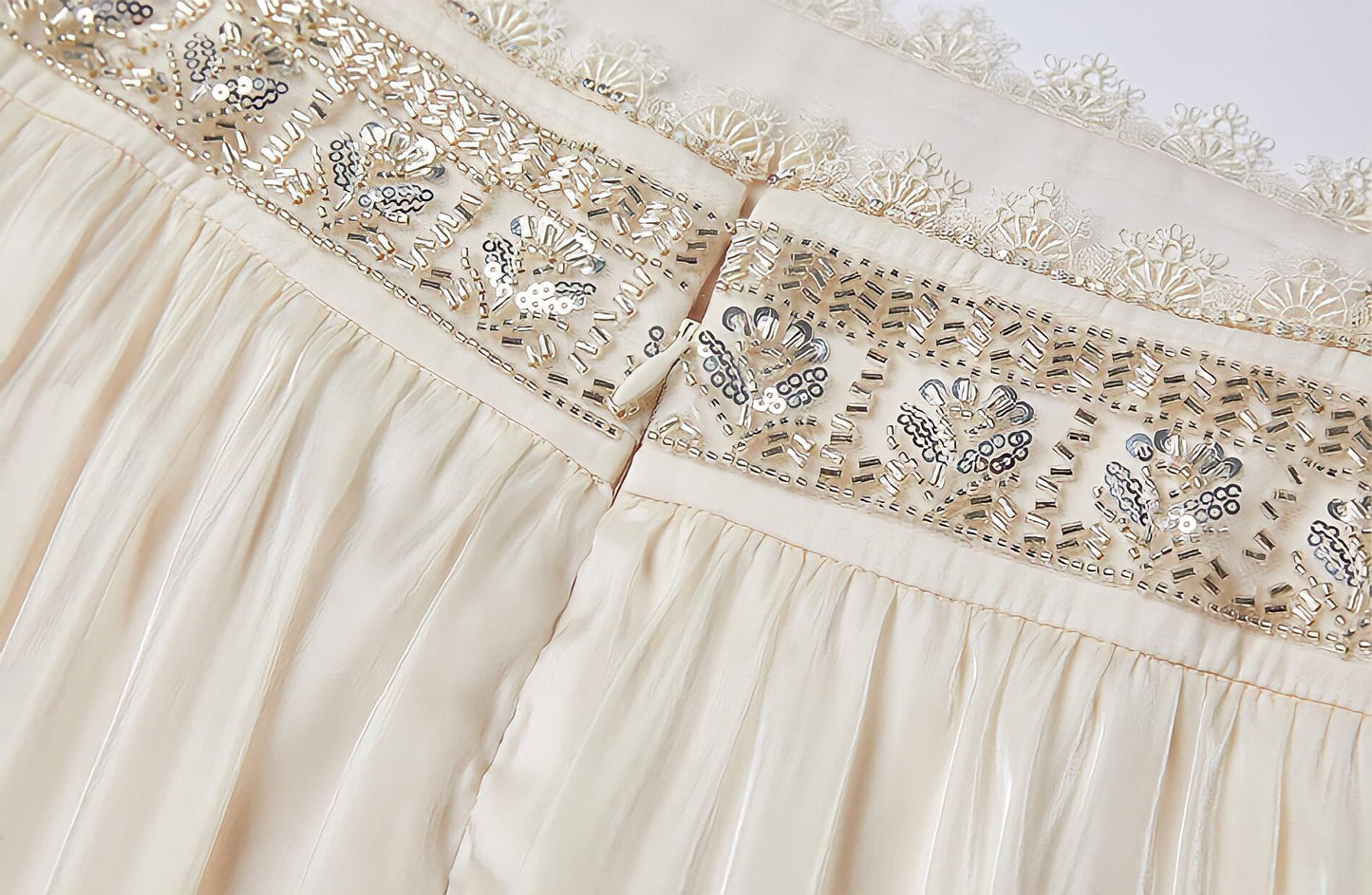 French Vintage Handmade Beading Dress & Cardigan