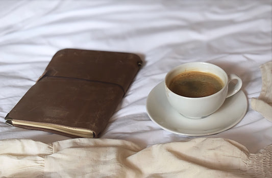 Gray Leather Journal