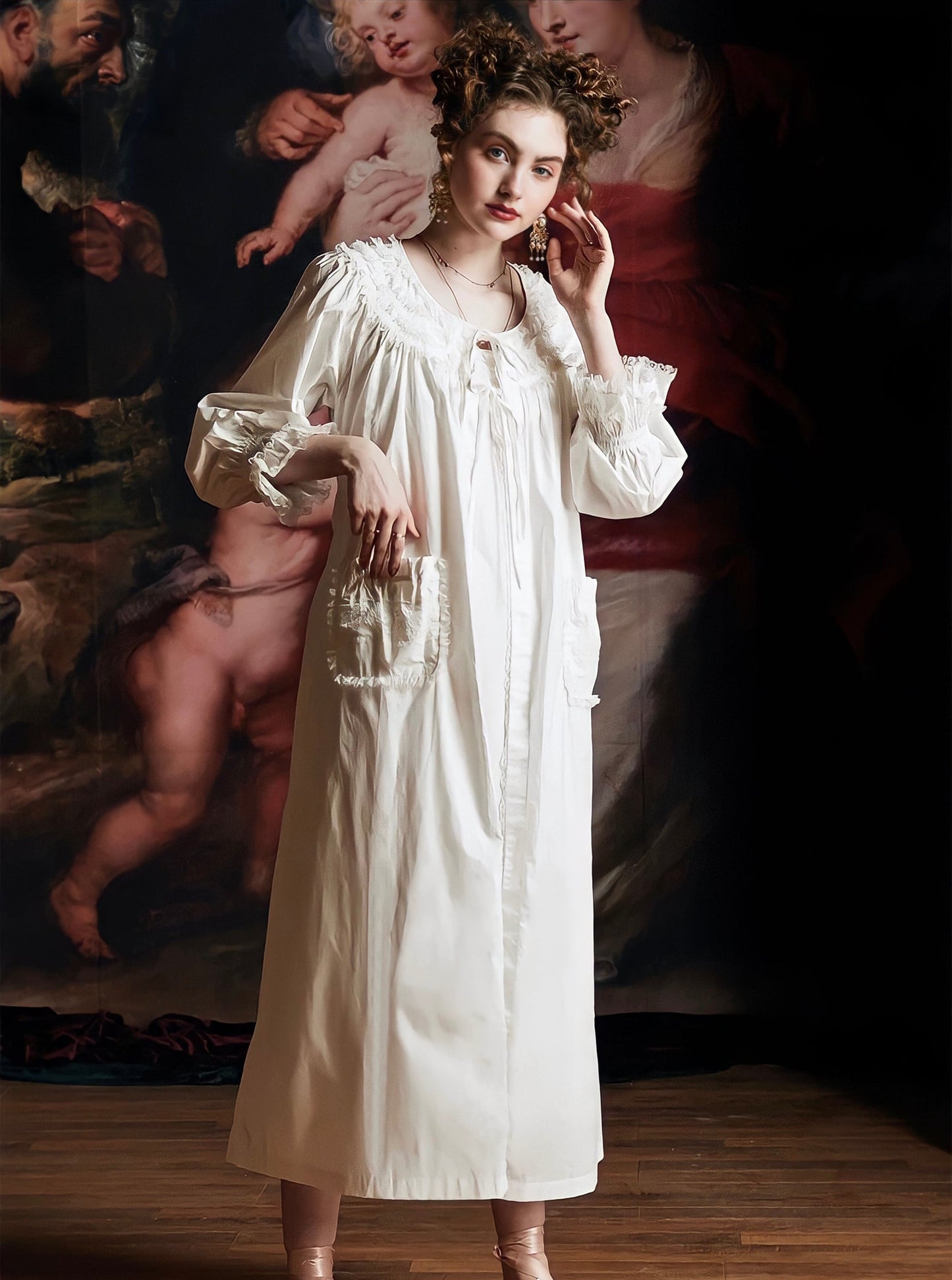 High Quality French Homewear Robe Set
