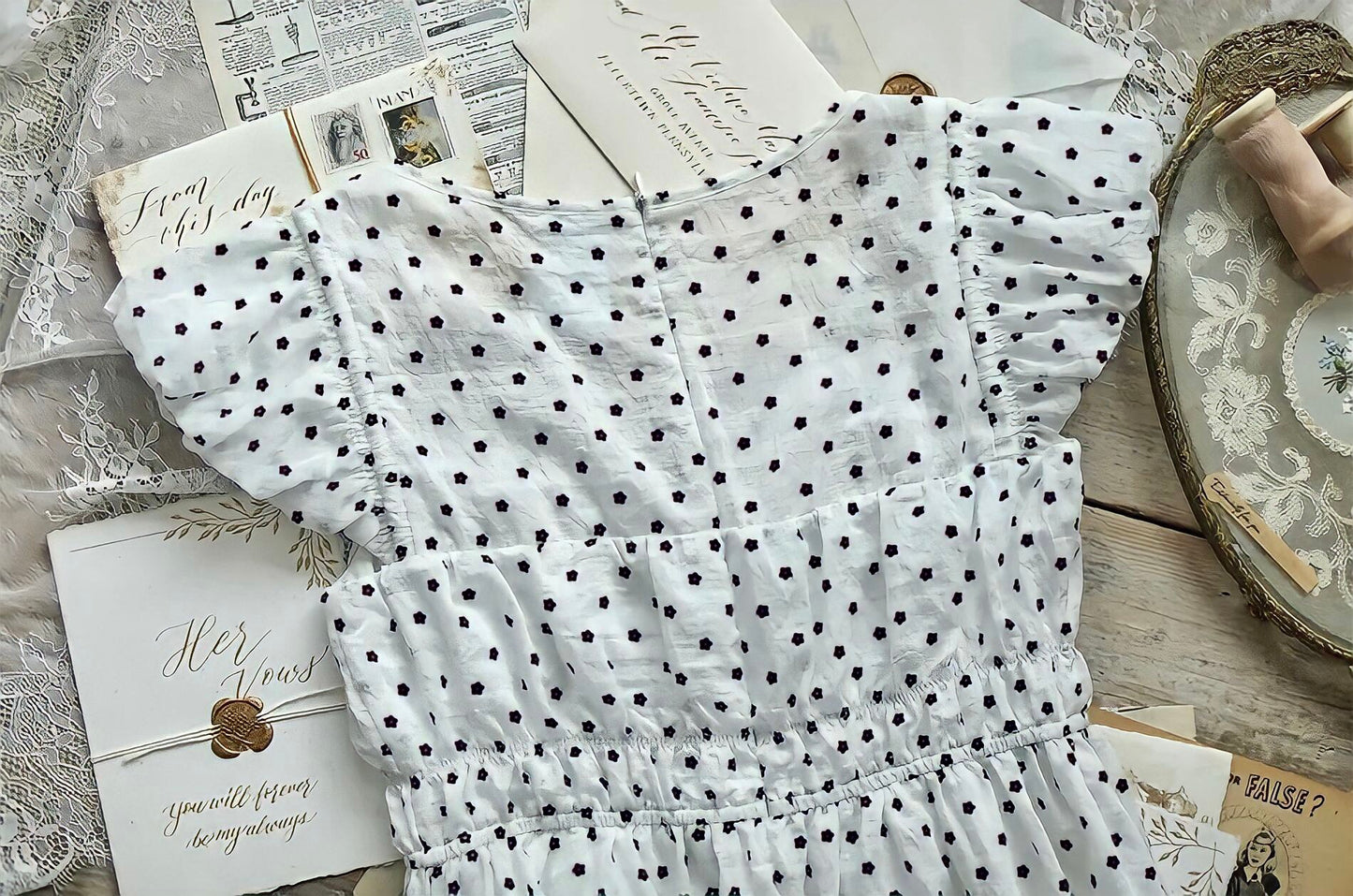 French Vintage Elegant Dress