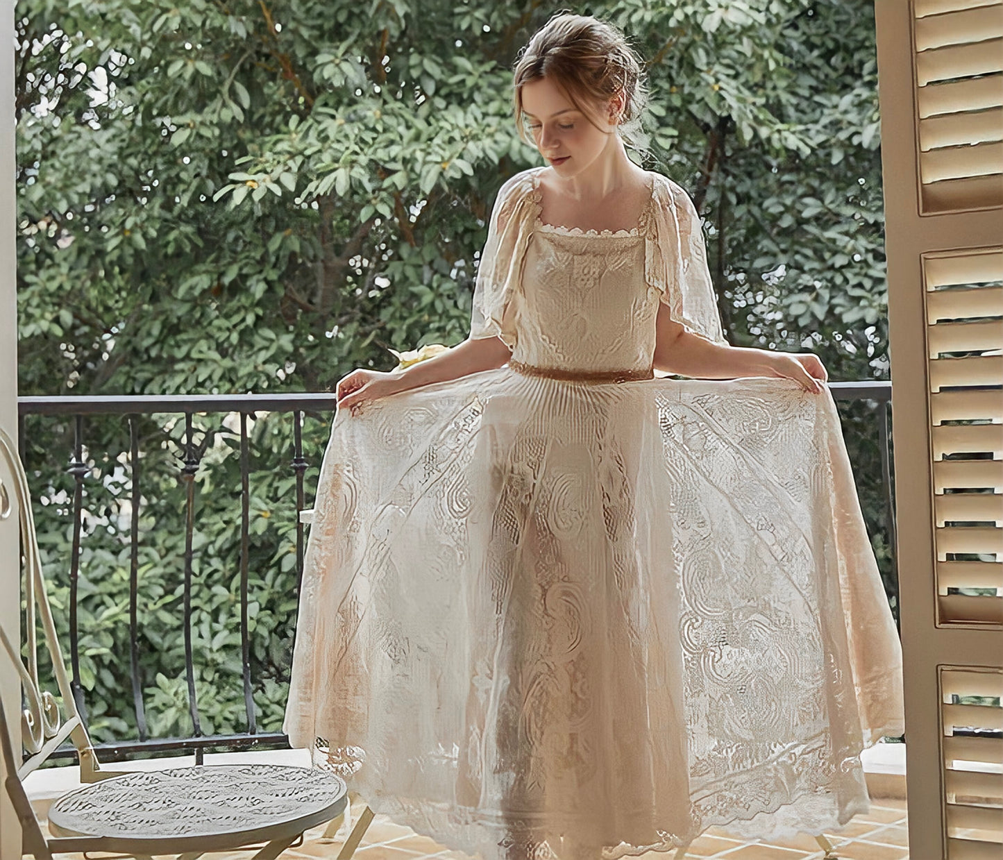 French Lace Elegant Dress