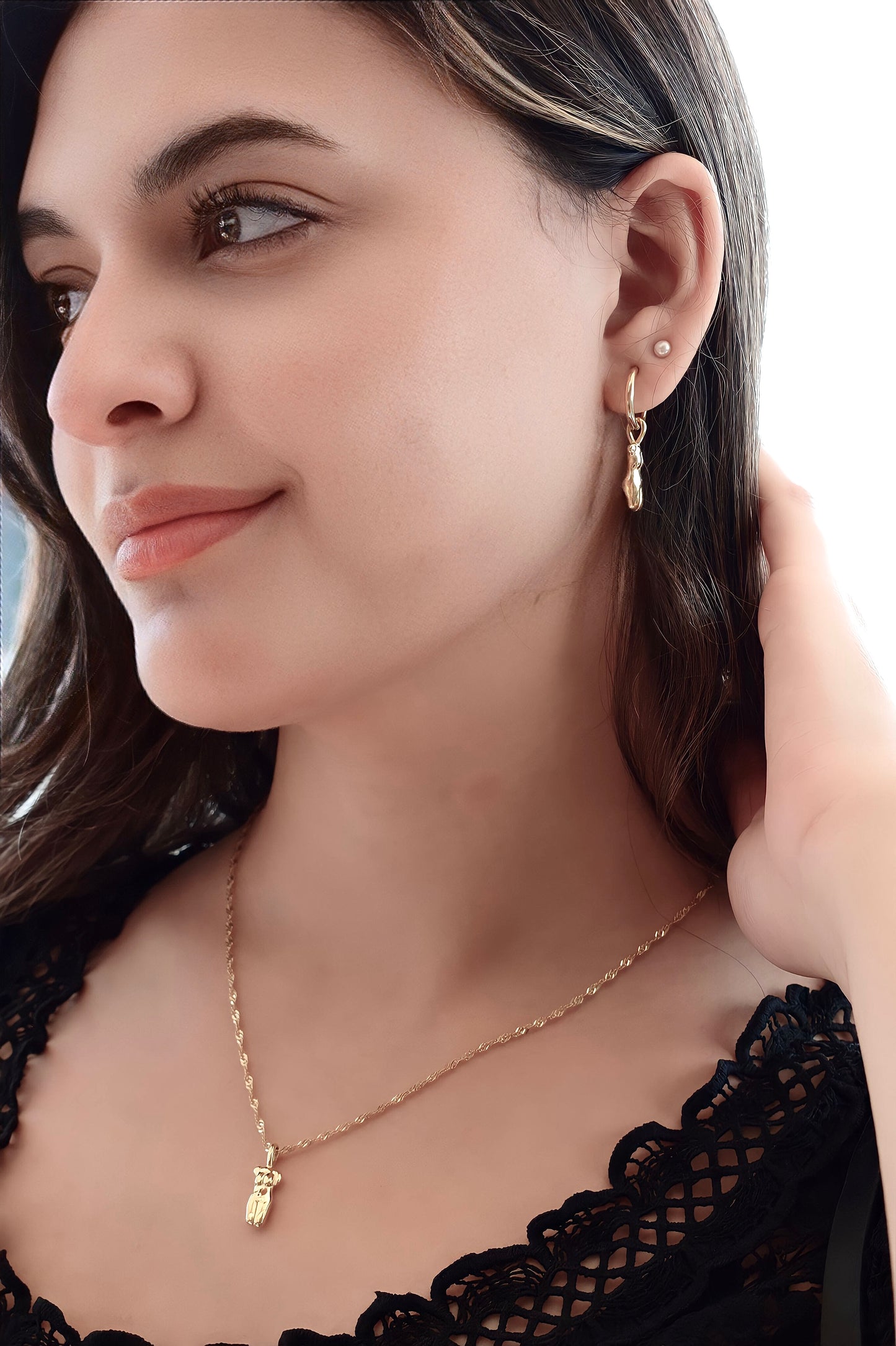 18k Real Gold Plated Earrings