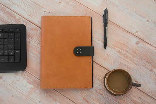 Vintage Brown Leather A5 Notebook