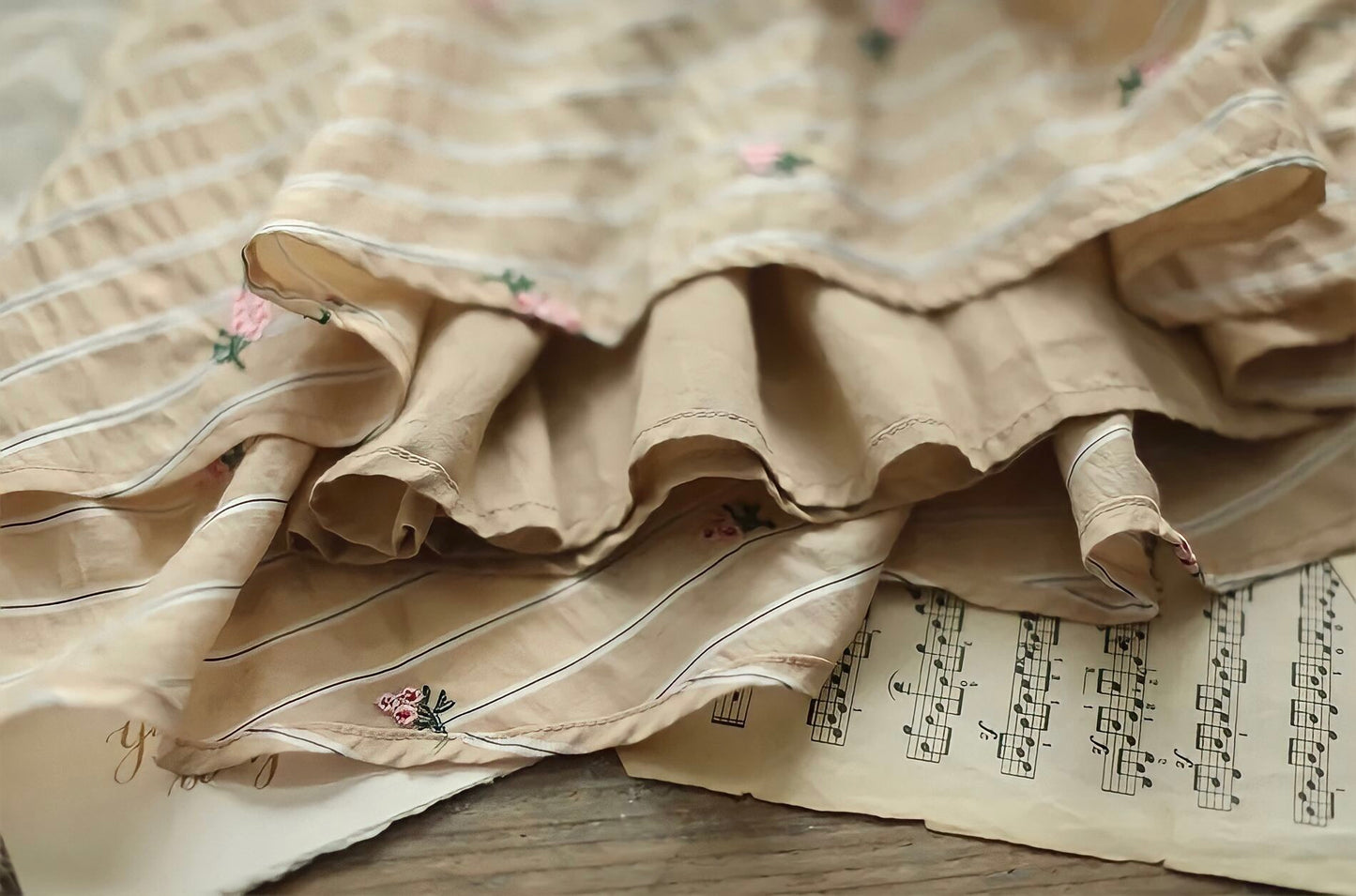 Vintage Elegant Striped Dress