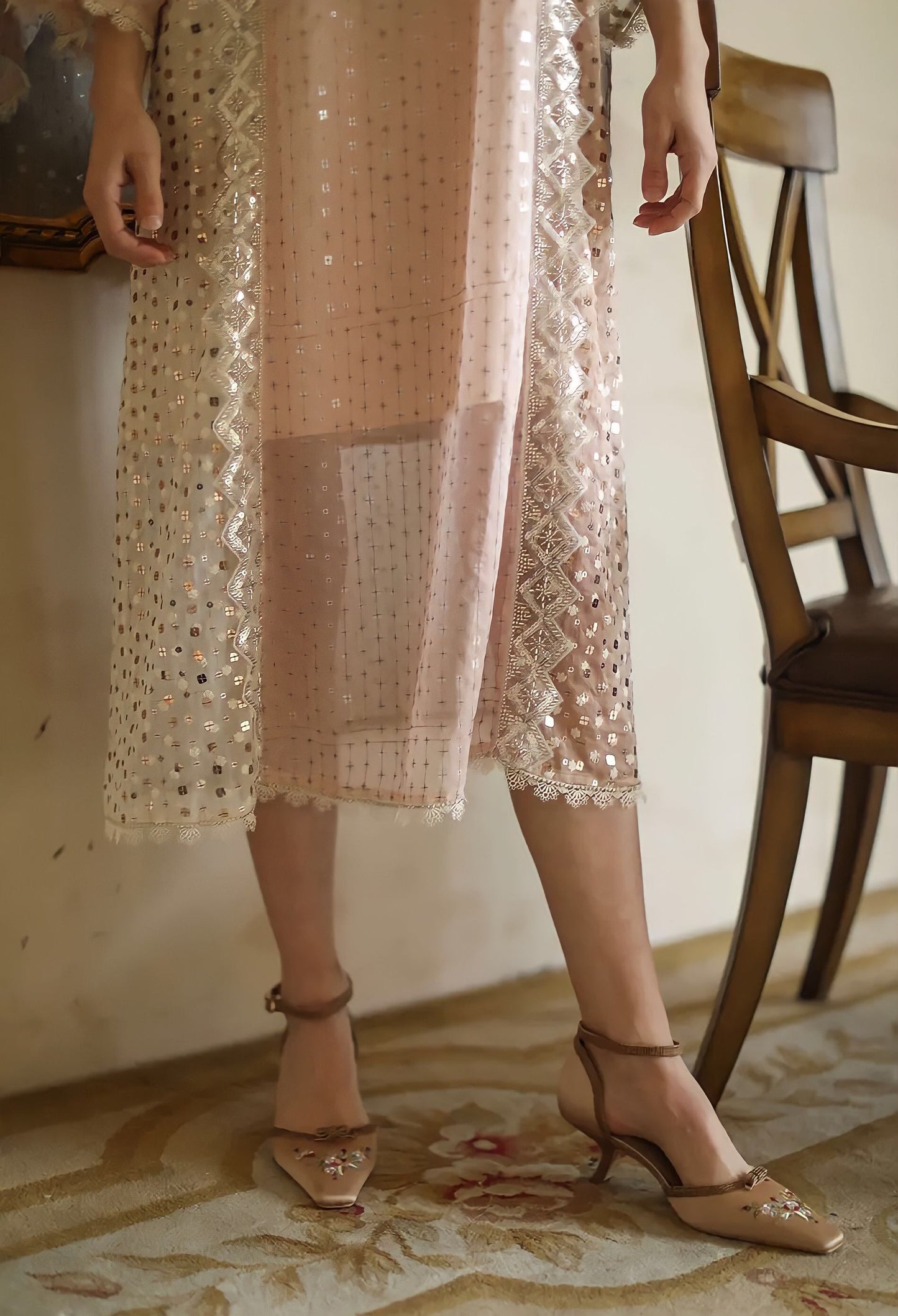 High Quality Handmade Beaded Dress