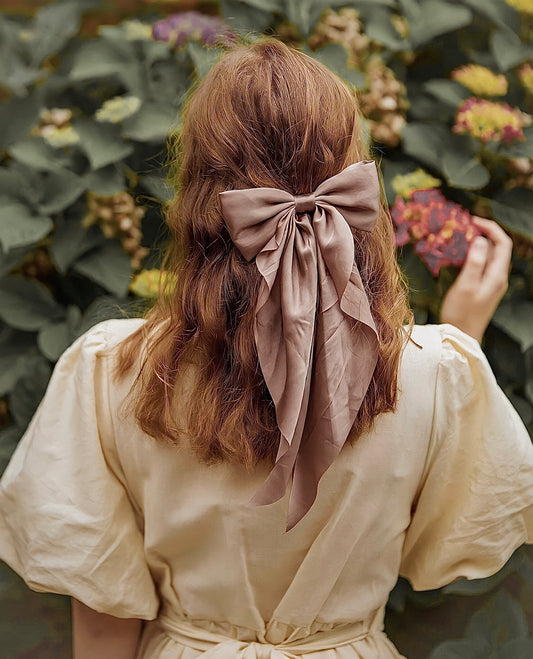 Vintage Cotton Dress With Apron & Hair Bow