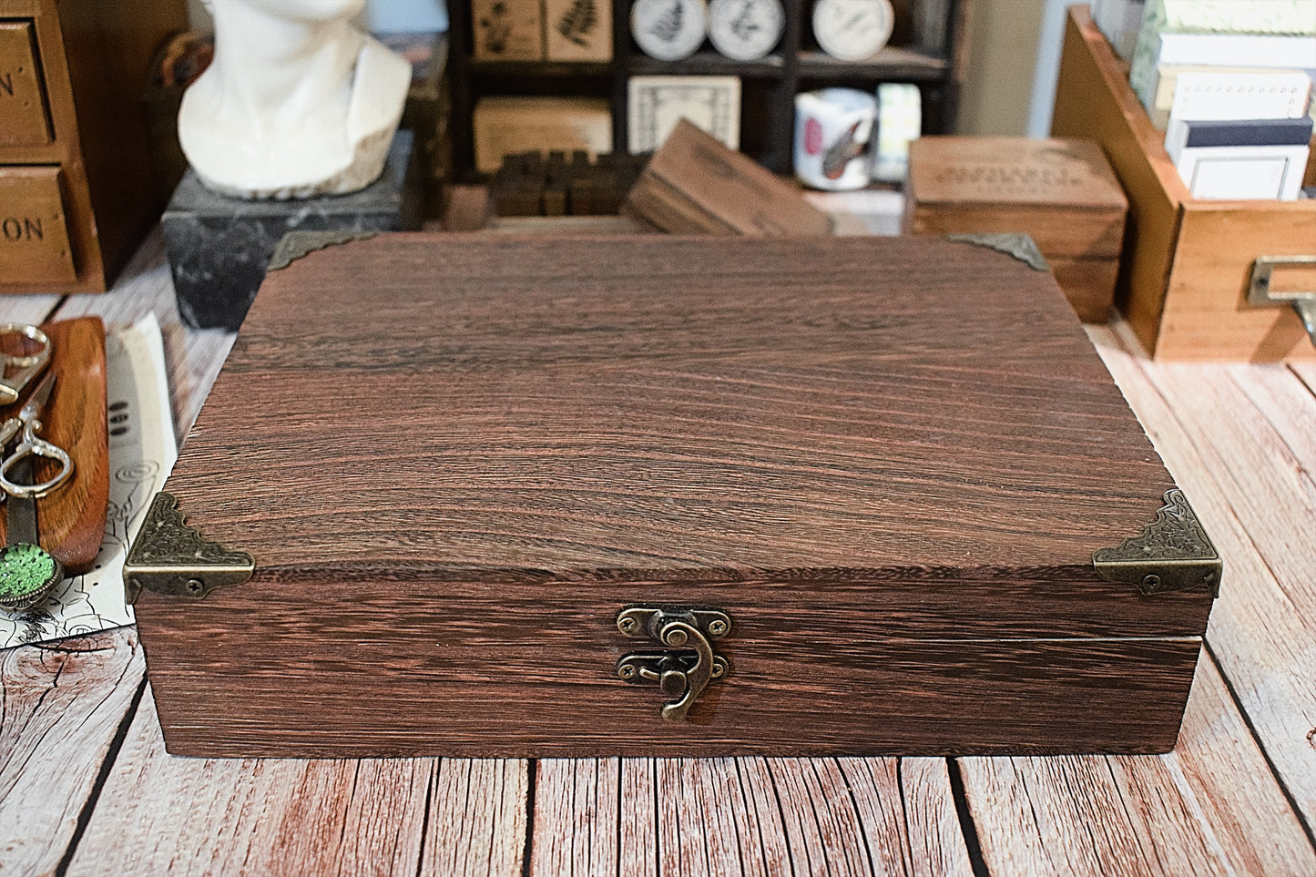 Vintage Wooden Journal Box