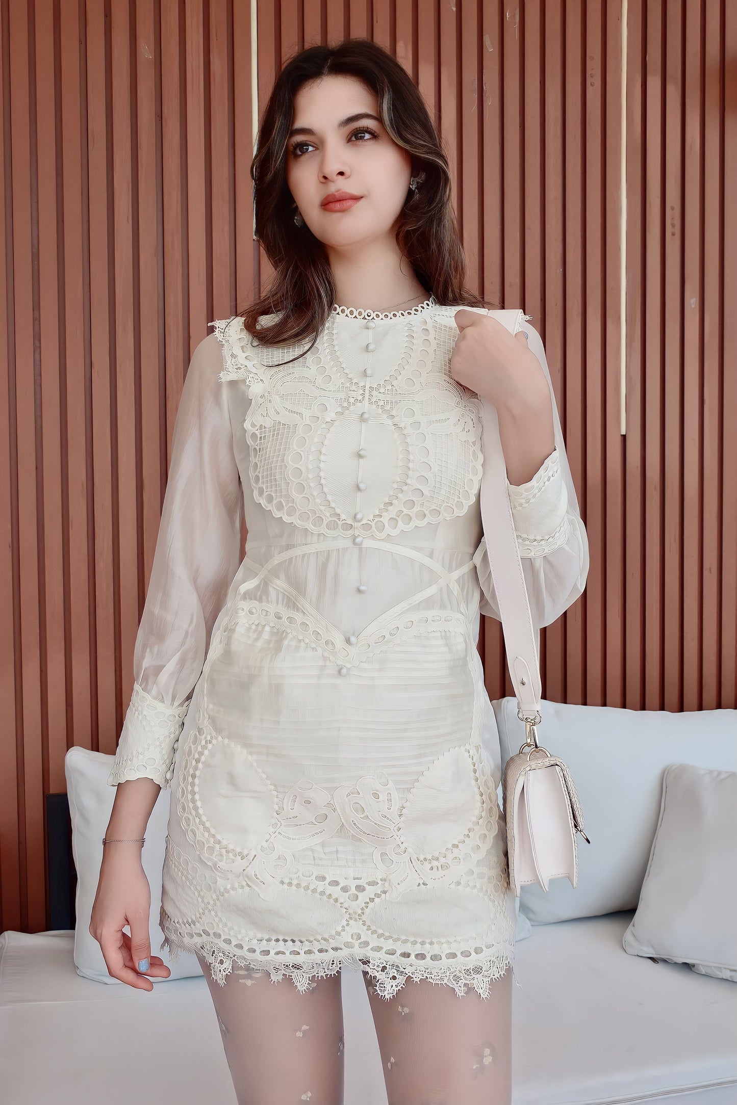 Lace Apricot Dresses