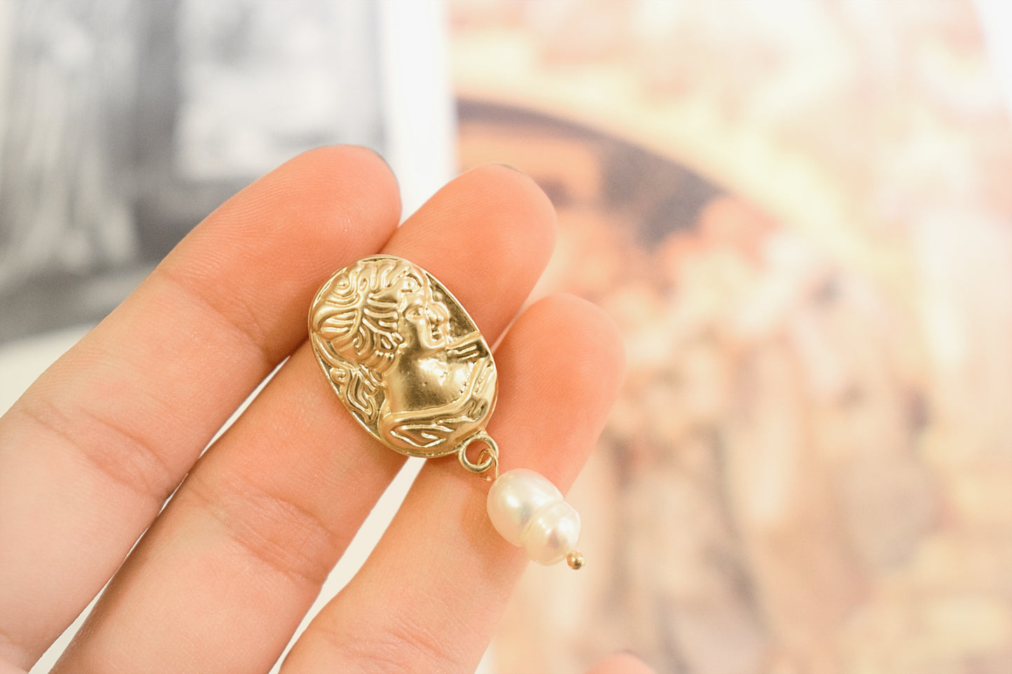 Victorian Fresh Water Pearl Earrings