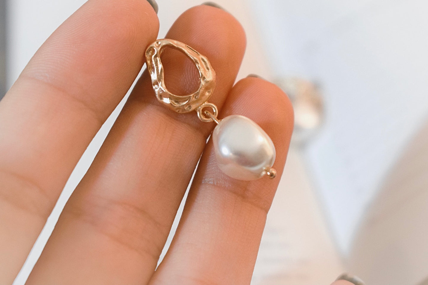 Victorian Pearl Drop Earrings