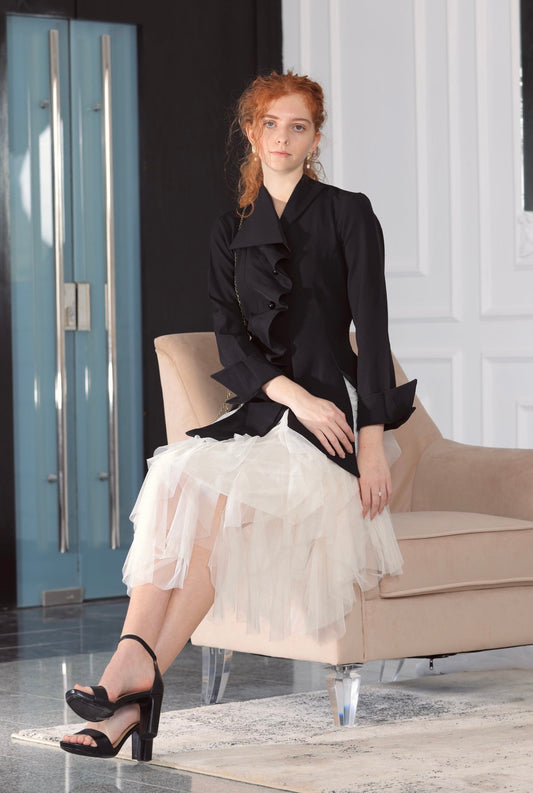 Classic Victorian Skirt & Summer Elegant Blouse