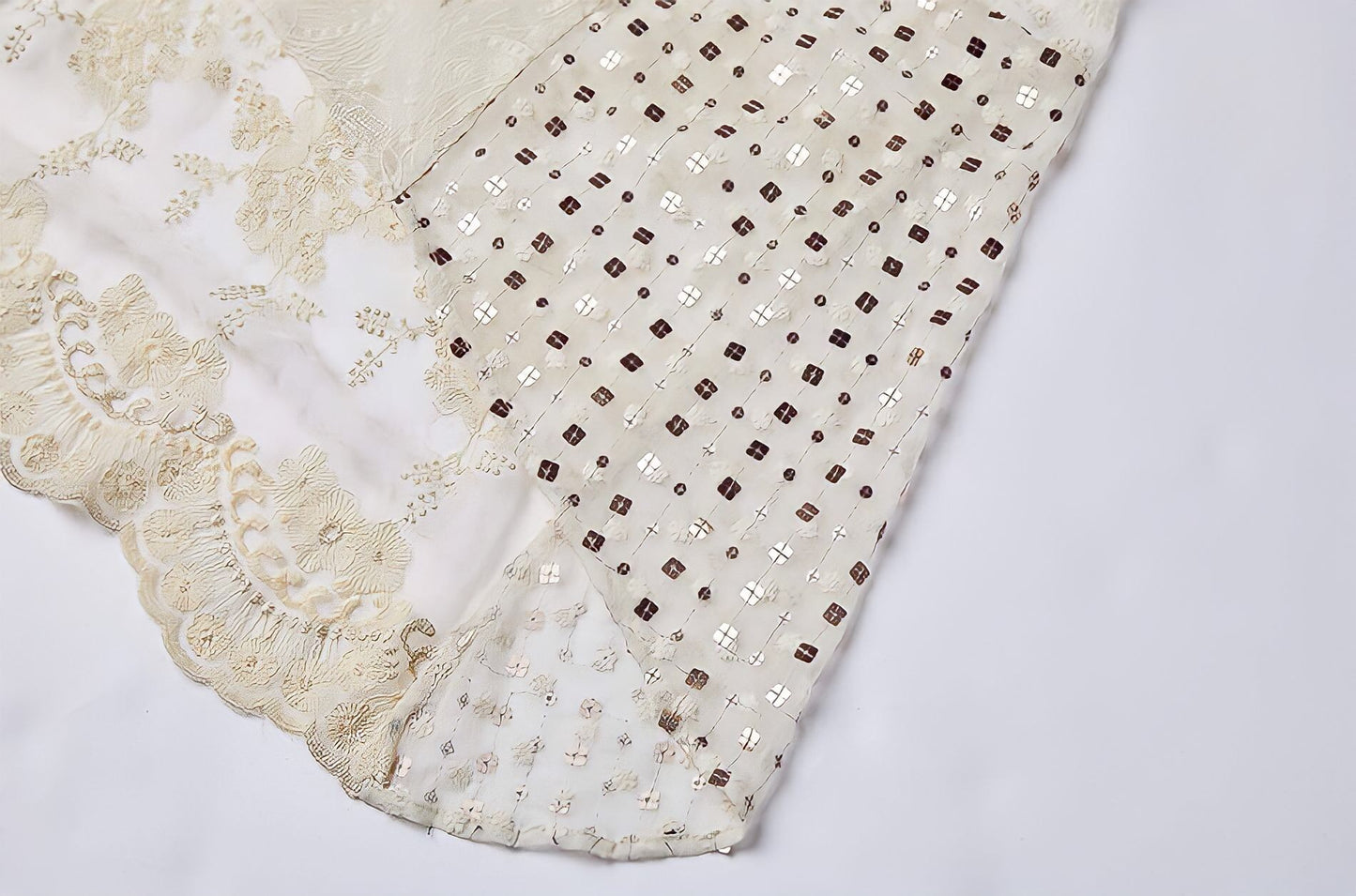 French Vintage Handmade Beading Dress & Cardigan