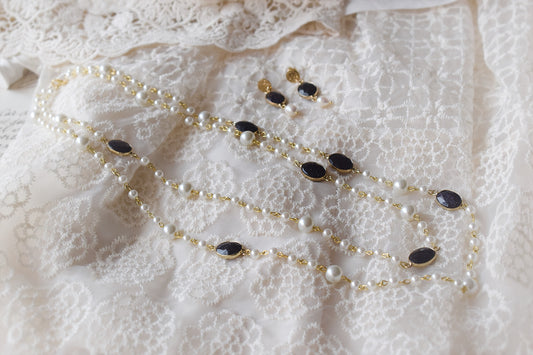 Unique Long Pearl Necklace