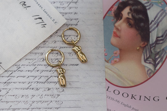 18k Real Gold Plated Earrings