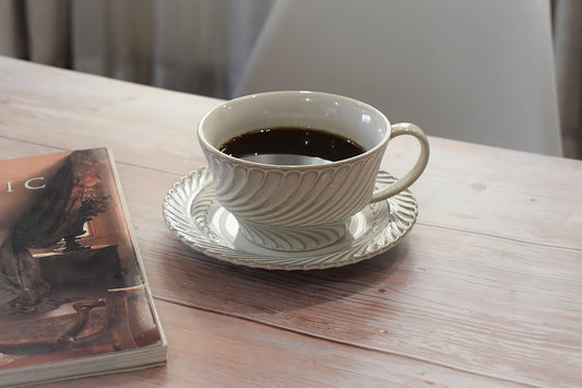 Handmade Coffee Cup Saucer Set