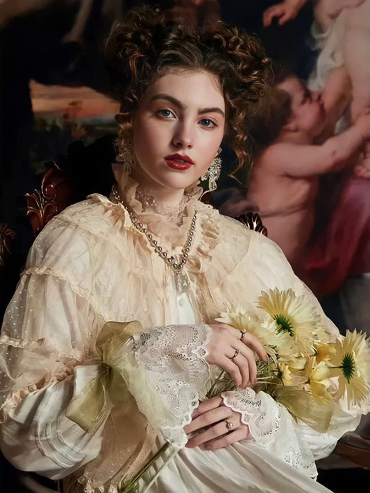 Luxury Victorian Summer Lace Shawl